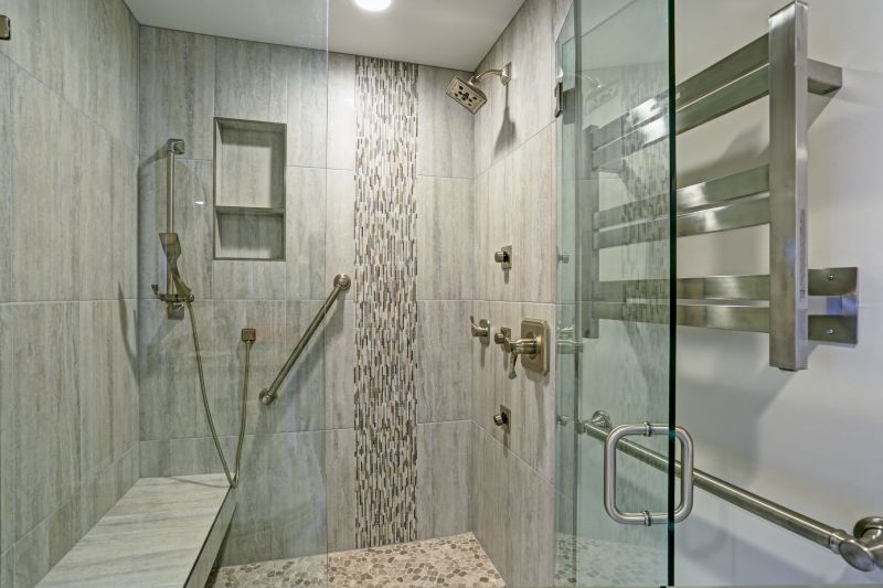 Open Shower with Rainfall Head